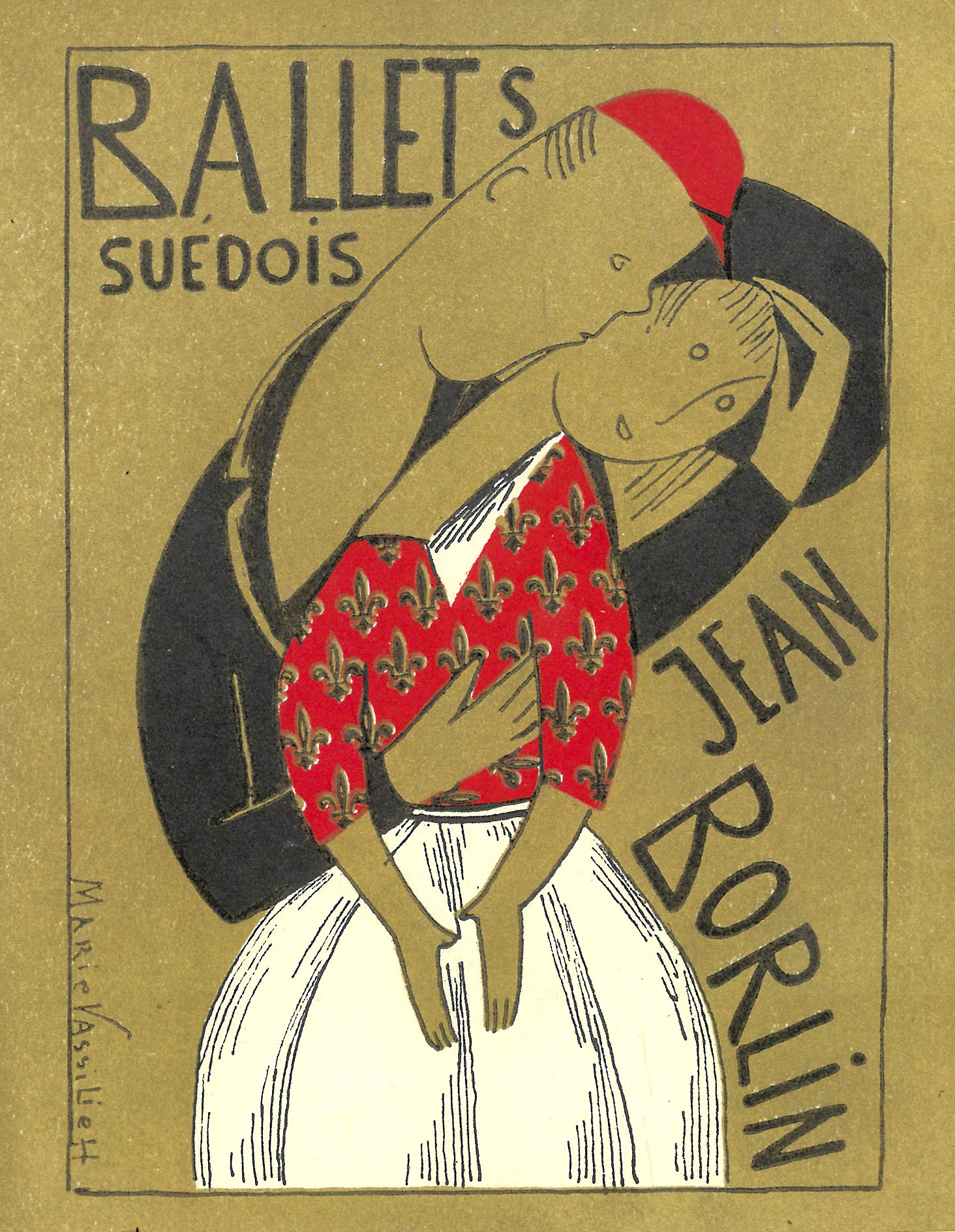 Programme des Ballets Suédois par Vassilieff, 1923